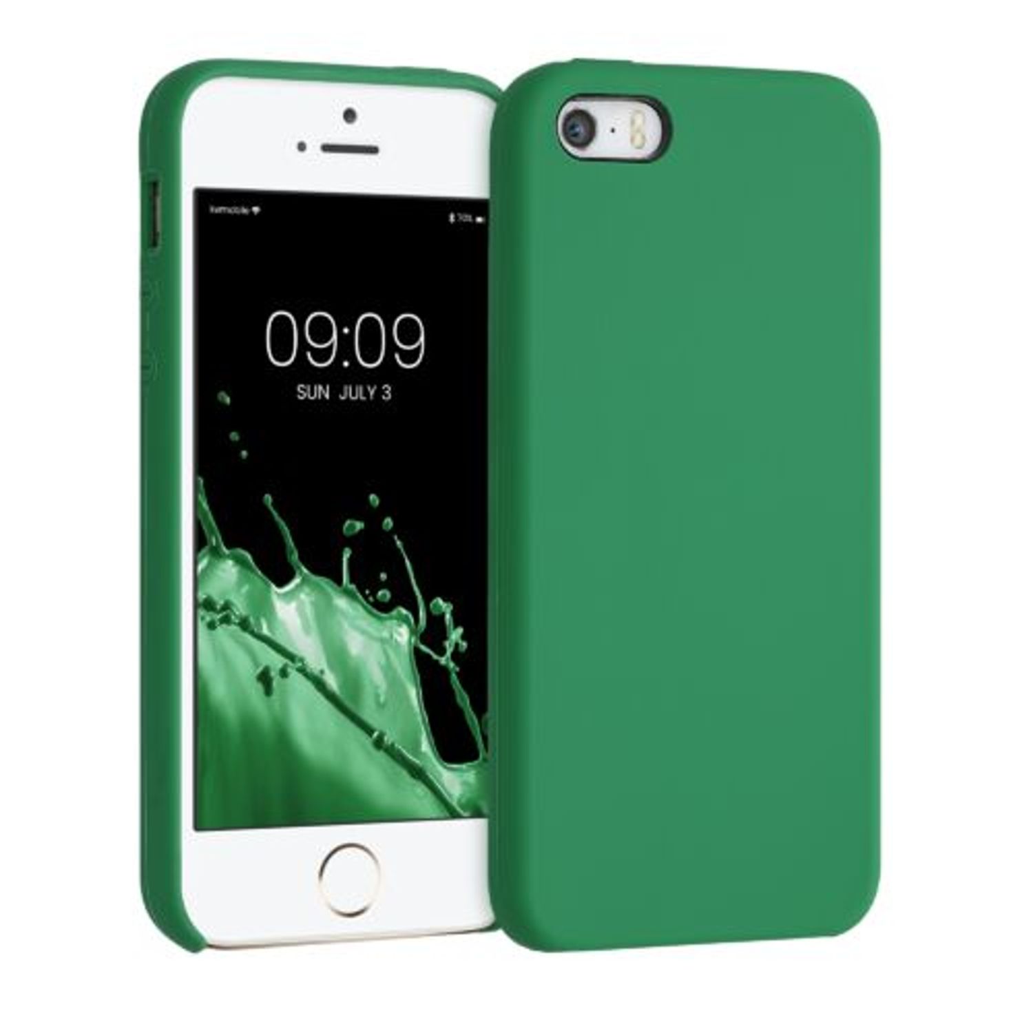 Husa pentru Apple iPhone 5s/iPhone SE, Silicon, Verde, 42766.227, Kwmobile fotografia produsului