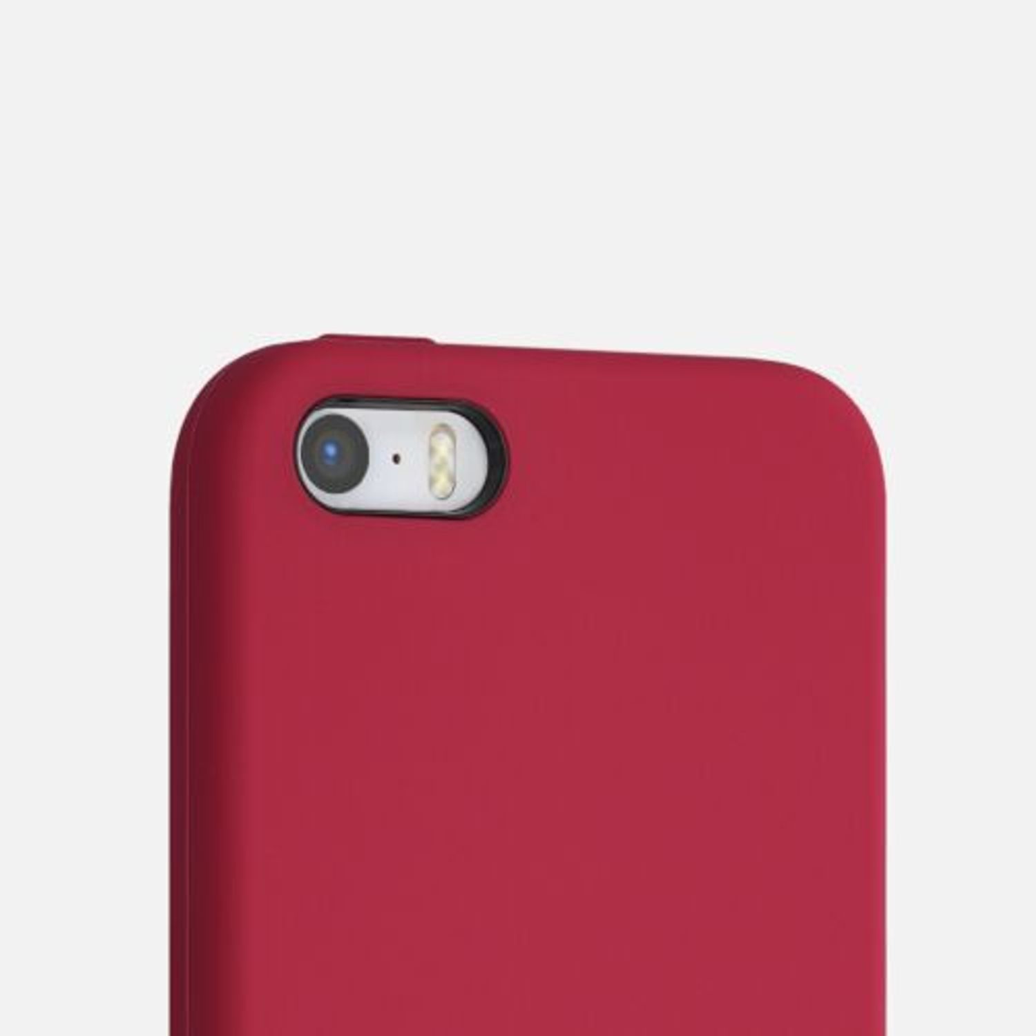 Husa pentru Apple iPhone 5s/iPhone SE, Silicon, Rosu, 42766.229, Kwmobile fotografia produsului View 7 L