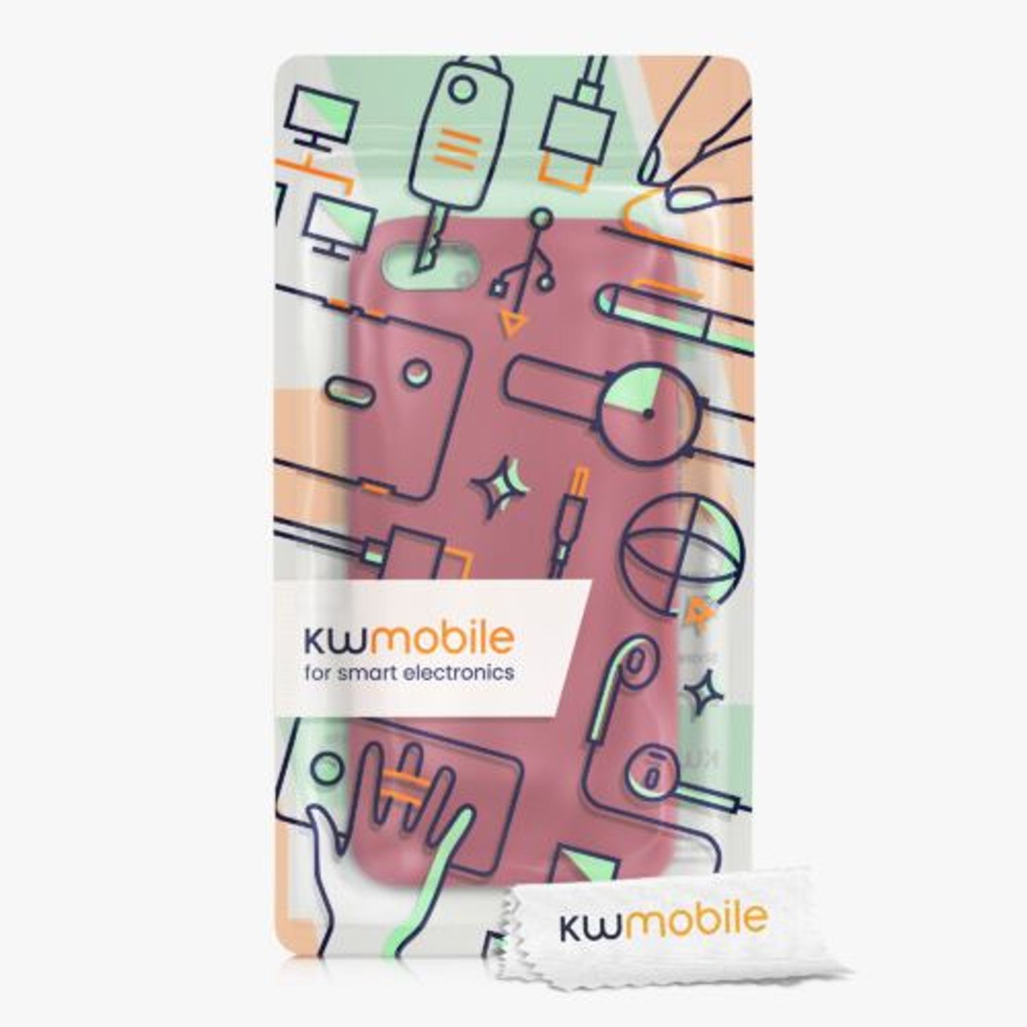 Husa pentru Apple iPhone 5s/iPhone SE, Silicon, Rosu, 42766.229, Kwmobile fotografia produsului View 6 L