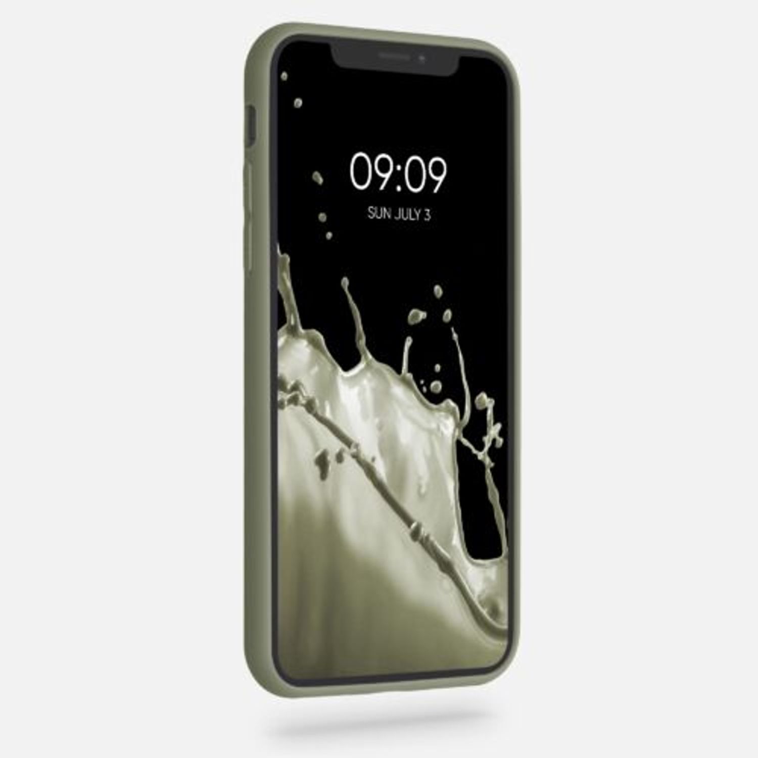 Husa pentru Apple iPhone X/iPhone XS, Silicon, Verde, 42492.172, Kwmobile fotografia produsului View 3 L