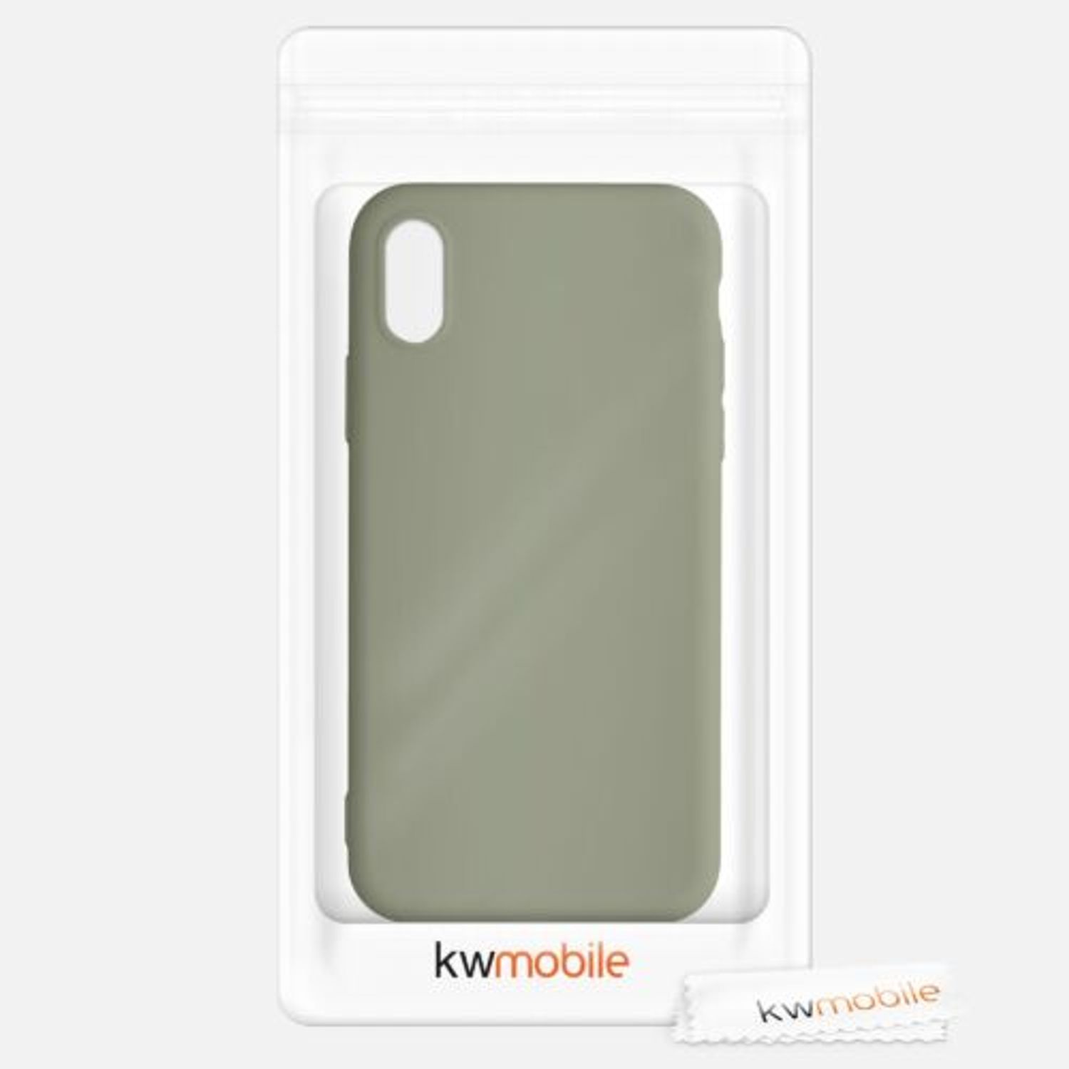 Husa pentru Apple iPhone X/iPhone XS, Silicon, Verde, 42492.172, Kwmobile fotografia produsului View 6 L