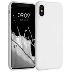 Husa pentru Apple iPhone X/iPhone XS, Silicon, Alb, 42492.02, Kwmobile fotografia produsului