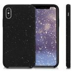 Husa pentru Apple iPhone X/iPhone XS, Silicon, Negru, 49558.02, Kwmobile fotografia produsului View 2 S