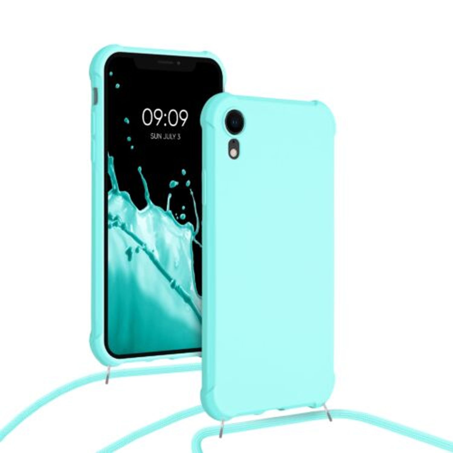 Husa pentru Apple iPhone XR, Silicon, Verde, 49917.23, Kwmobile fotografia produsului View 5 L