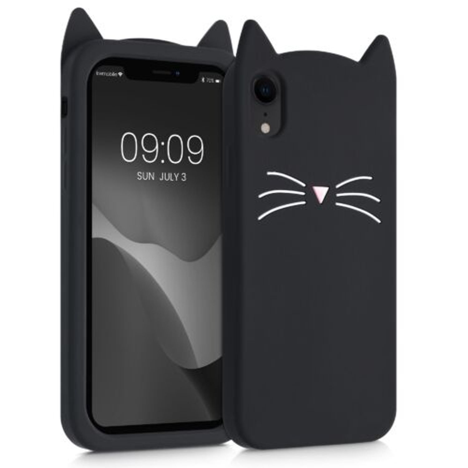 Husa pentru Apple iPhone XR, Silicon, Negru, 55619.01, Kwmobile fotografia produsului