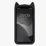 Husa pentru Apple iPhone XR, Silicon, Negru, 55619.01, Kwmobile fotografia produsului View 4 S