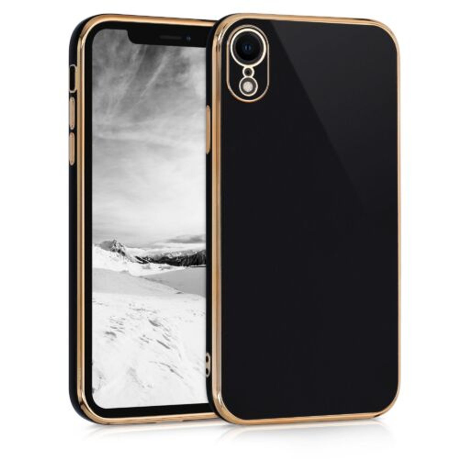 Husa pentru Apple iPhone XR, Silicon, Negru, 56294.01, Kwmobile fotografia produsului