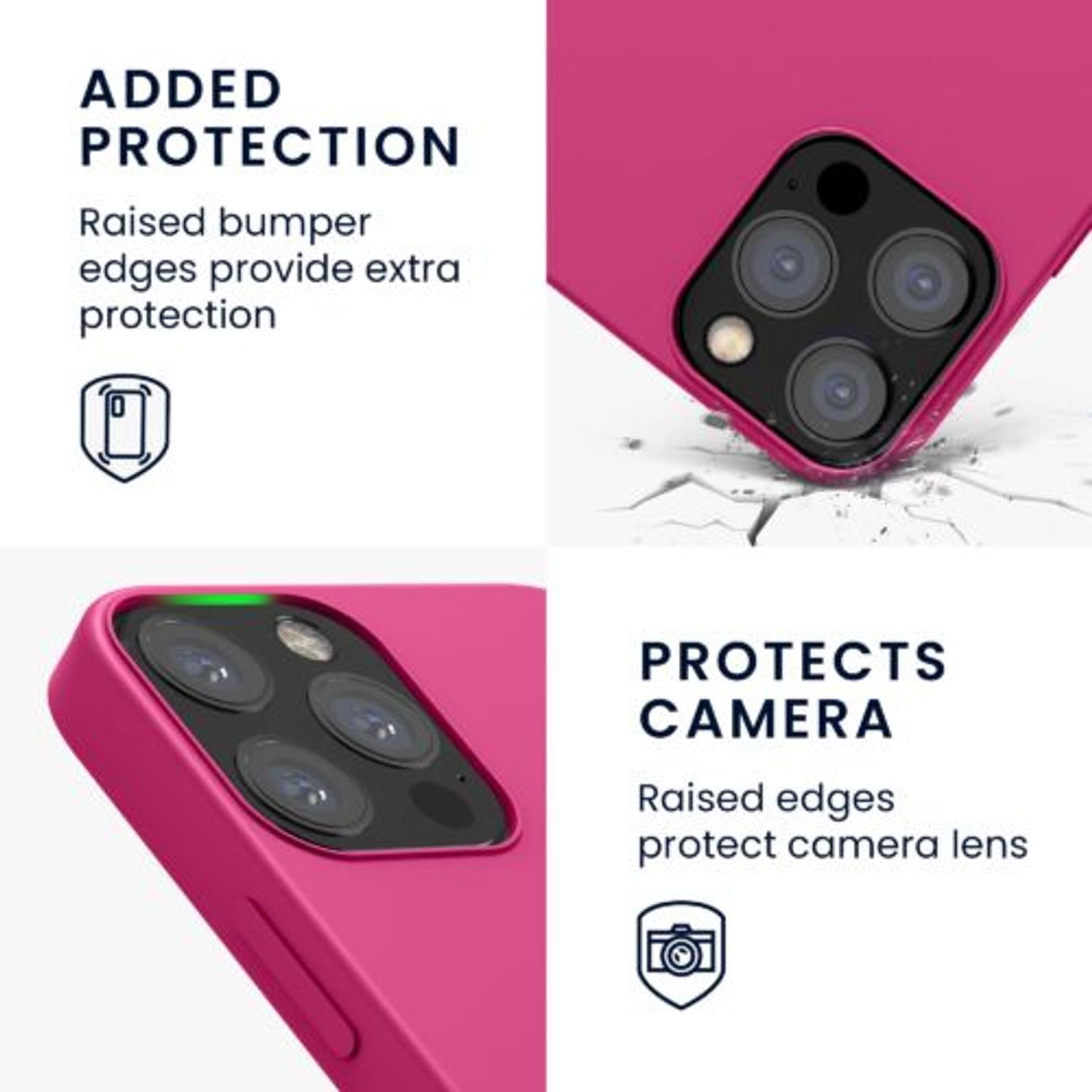 Husa pentru Apple iPhone 12/iPhone 12 Pro, Silicon, Roz, 52641.213 fotografia produsului View 4 L