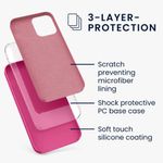 Husa pentru Apple iPhone 12/iPhone 12 Pro, Silicon, Roz, 52641.213 fotografia produsului View 3 S