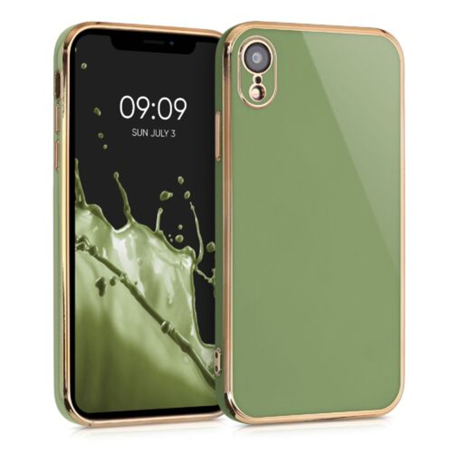 Husa pentru Apple iPhone XR, Silicon, Verde, 56294.137, Kwmobile fotografia produsului