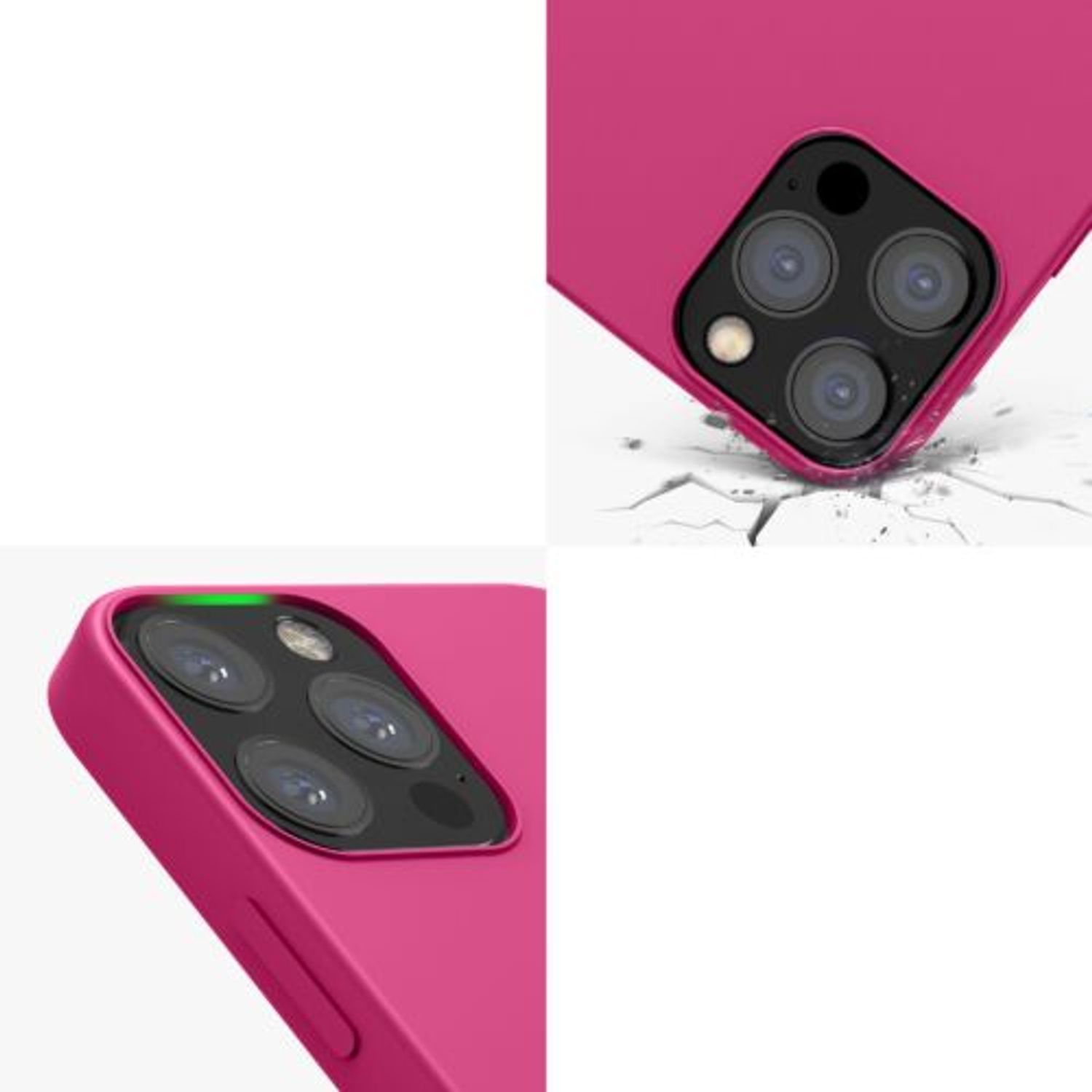 Husa pentru Apple iPhone 12/iPhone 12 Pro, Silicon, Roz, 52641.213 fotografia produsului View 9 L