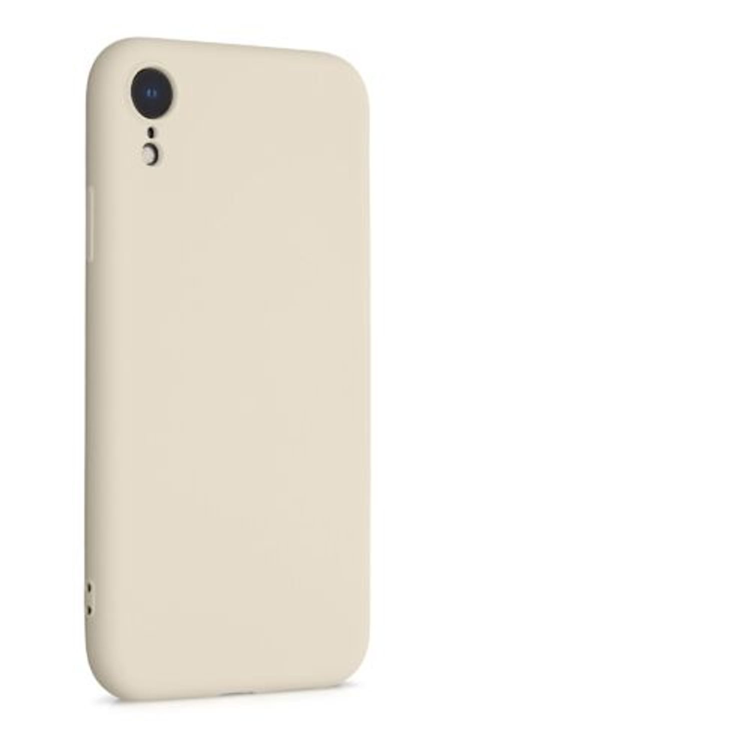Husa pentru Apple iPhone XR, Silicon, Crem, 49983.204, Kwmobile fotografia produsului View 9 L