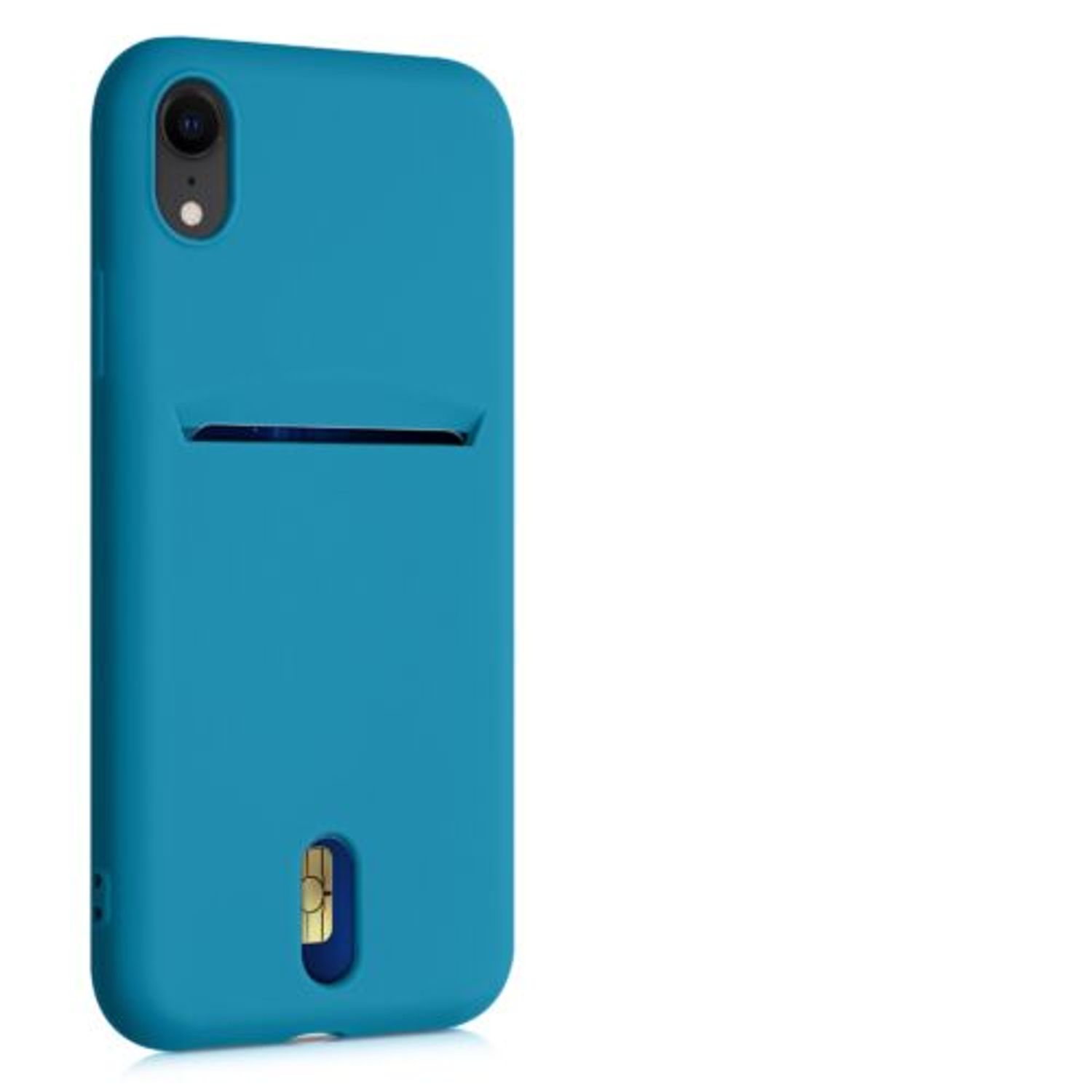 Husa pentru Apple iPhone XR, Silicon, Albastru, 49101.224, Kwmobile fotografia produsului View 8 L