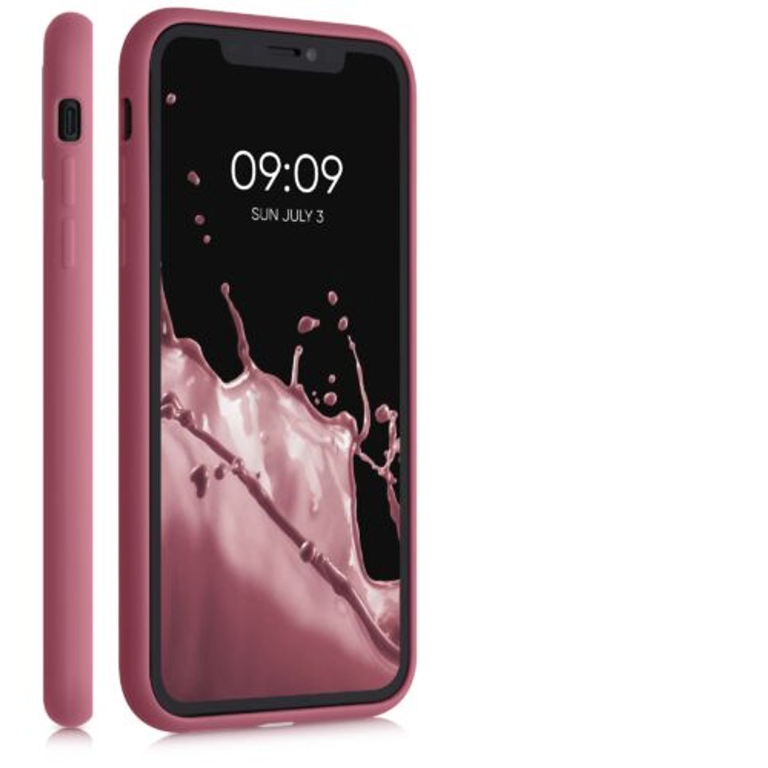 Husa pentru Apple iPhone XR, Silicon, Roz, 49101.167, Kwmobile fotografia produsului View 9 L