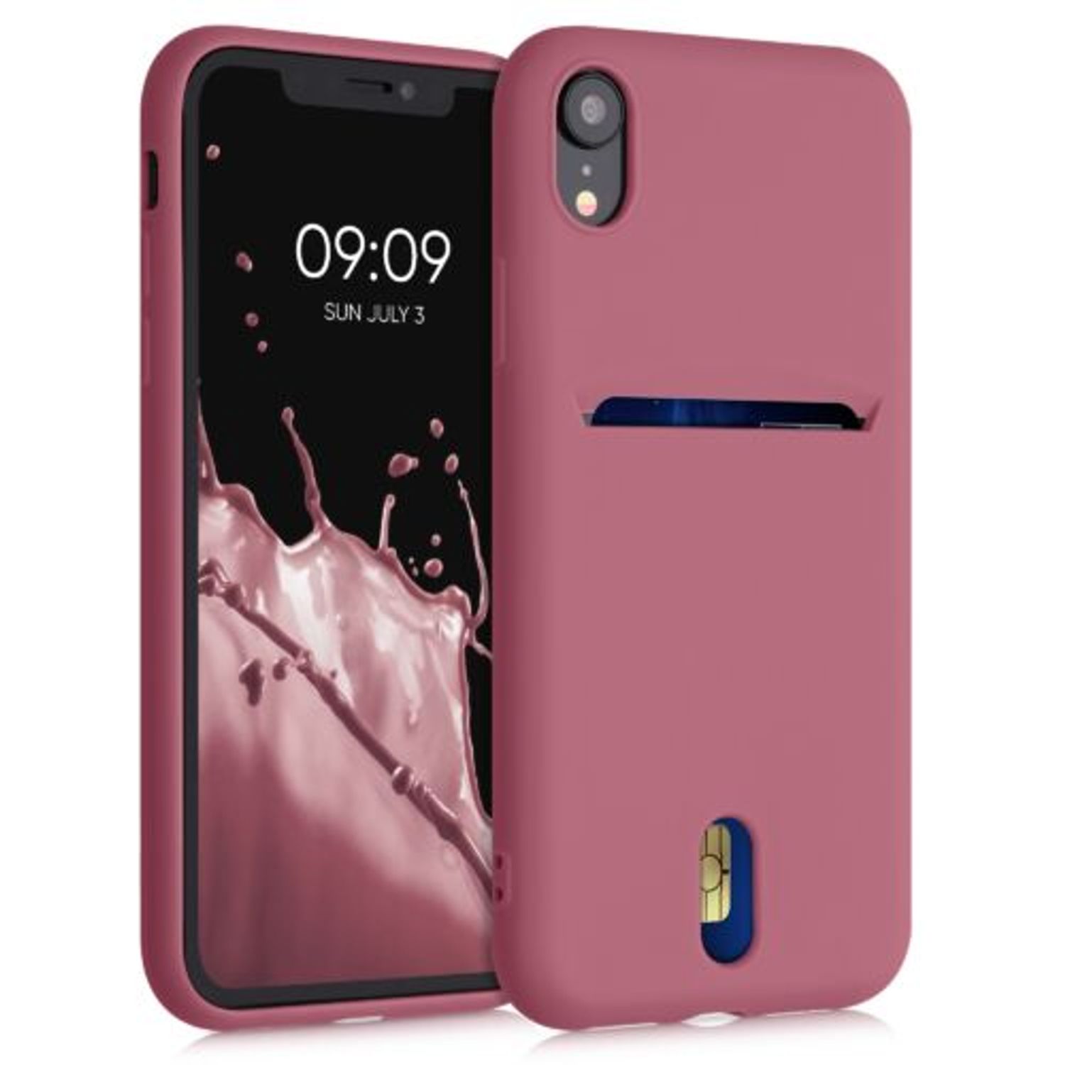 Husa pentru Apple iPhone XR, Silicon, Roz, 49101.167, Kwmobile fotografia produsului