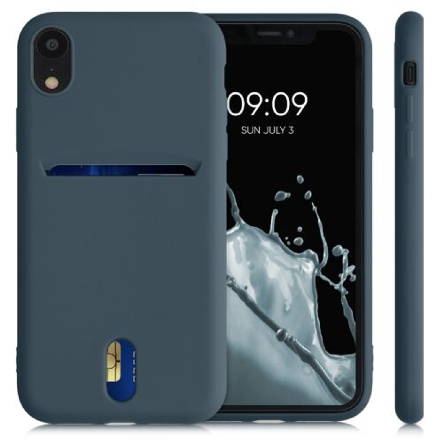Husa pentru Apple iPhone XR, Silicon, Verde, 49101.202, Kwmobile fotografia produsului View 2 L