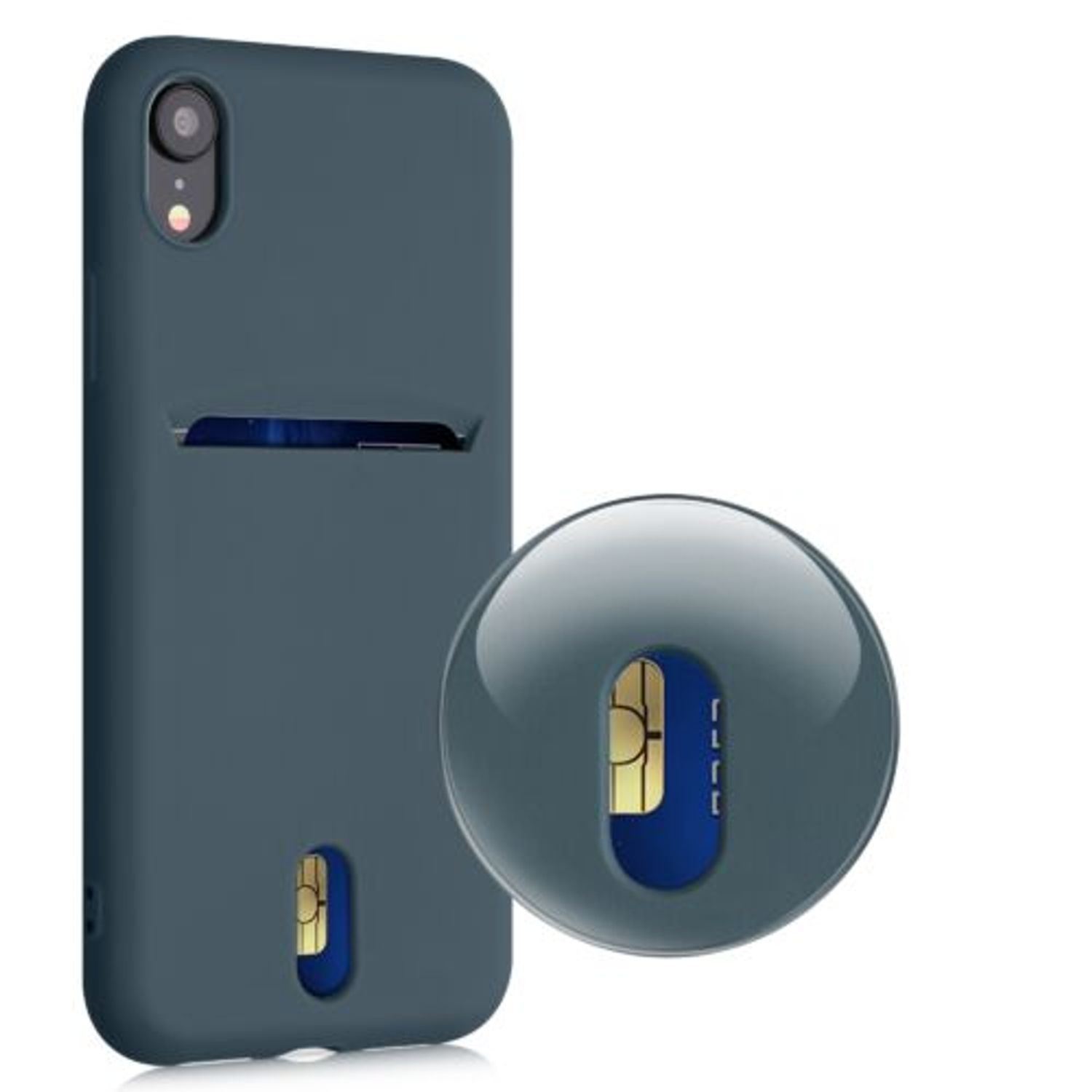 Husa pentru Apple iPhone XR, Silicon, Verde, 49101.202, Kwmobile fotografia produsului View 8 L