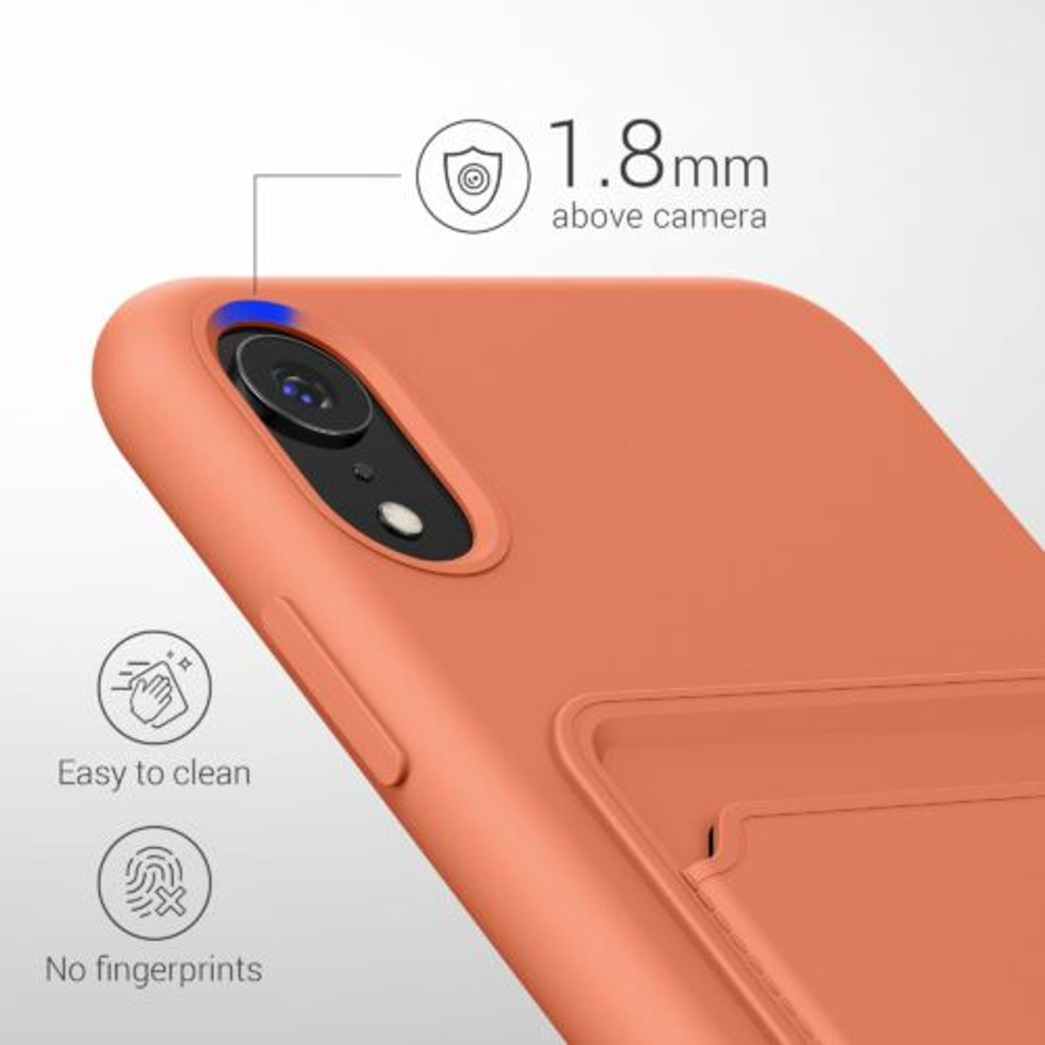 Husa pentru Apple iPhone XR, Silicon, Portocaliu, 55116.29, Kwmobile fotografia produsului View 6 L