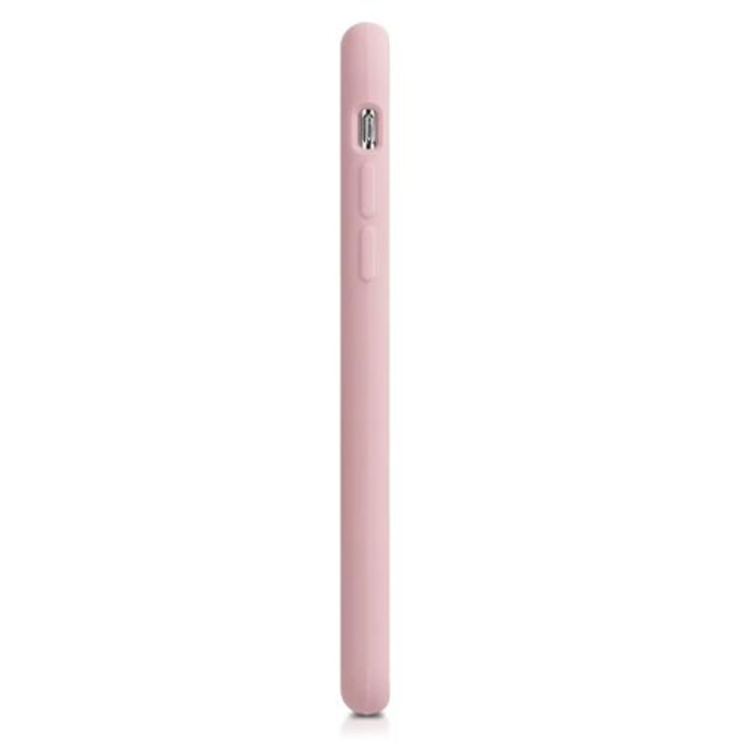 Husa pentru Apple iPhone XS, Silicon, Roz, 46313.156, Kwmobile fotografia produsului View 5 L