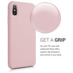 Husa pentru Apple iPhone XS, Silicon, Roz, 46313.156, Kwmobile fotografia produsului View 4 S