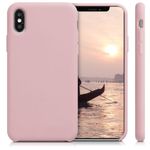 Husa pentru Apple iPhone XS, Silicon, Roz, 46313.156, Kwmobile fotografia produsului View 2 S