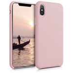 Husa pentru Apple iPhone XS, Silicon, Roz, 46313.156, Kwmobile fotografia produsului