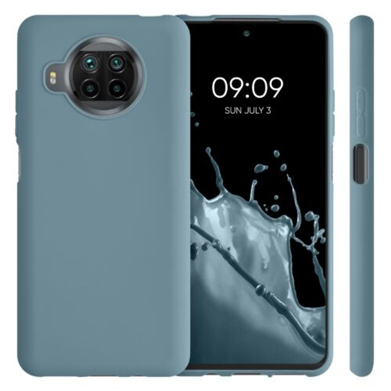 Husa pentru Xiaomi Mi 10T Lite, Silicon, Verde, 53621.207, Kwmobile fotografia produsului View 2 L
