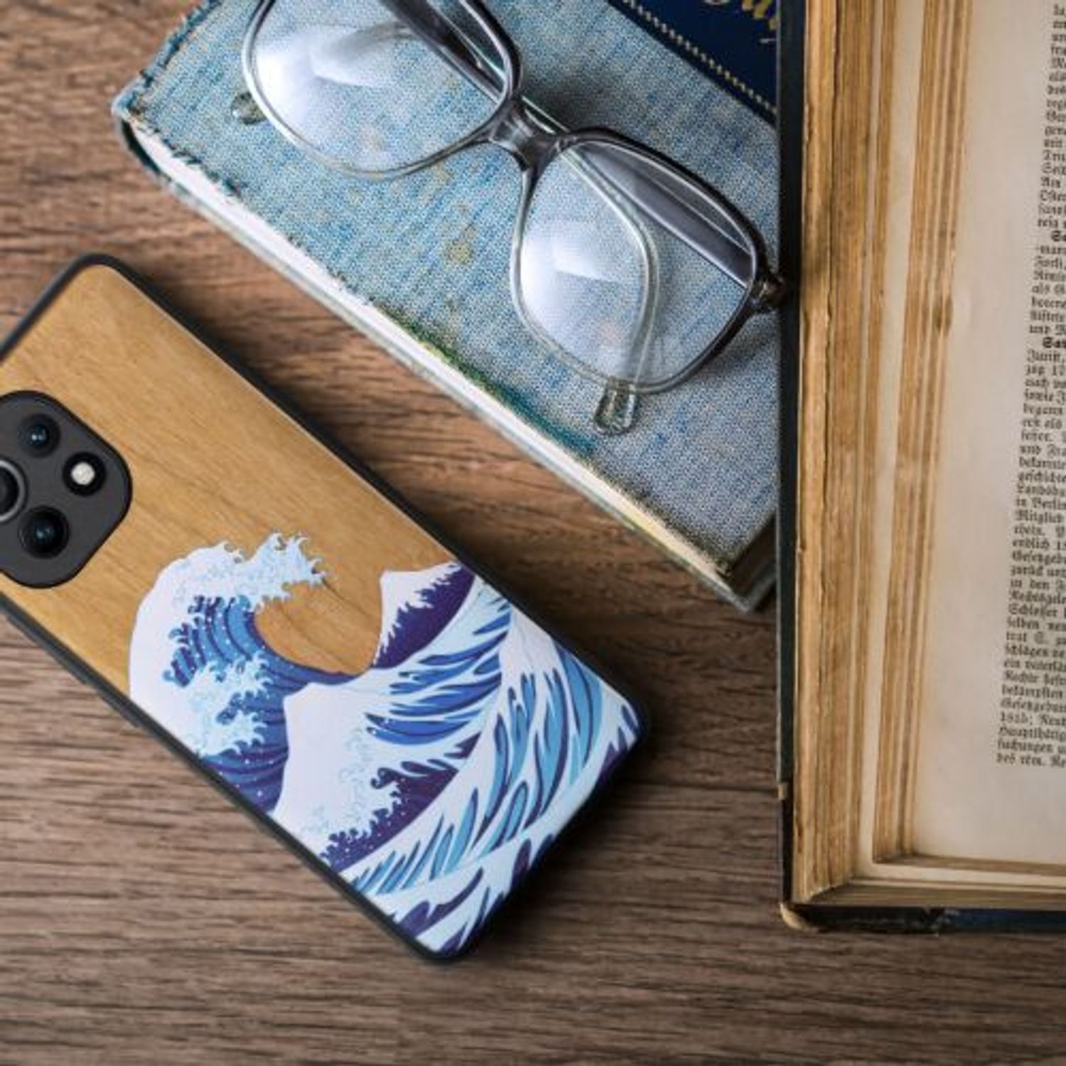 Husa pentru Xiaomi Mi 11, Lemn, Multicolor, 54662.06, Kwmobile fotografia produsului View 5 L