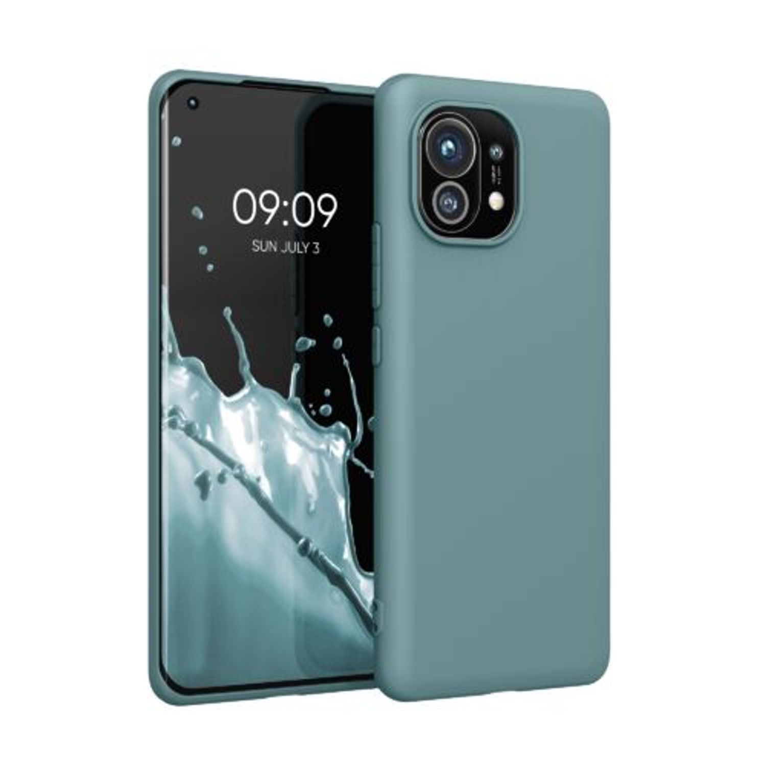 Husa pentru Xiaomi Mi 11, Silicon, Verde, 54188.207, Kwmobile fotografia produsului