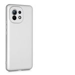 Husa pentru Xiaomi Mi 11, Silicon, Silver, 54189.67, Kwmobile fotografia produsului
