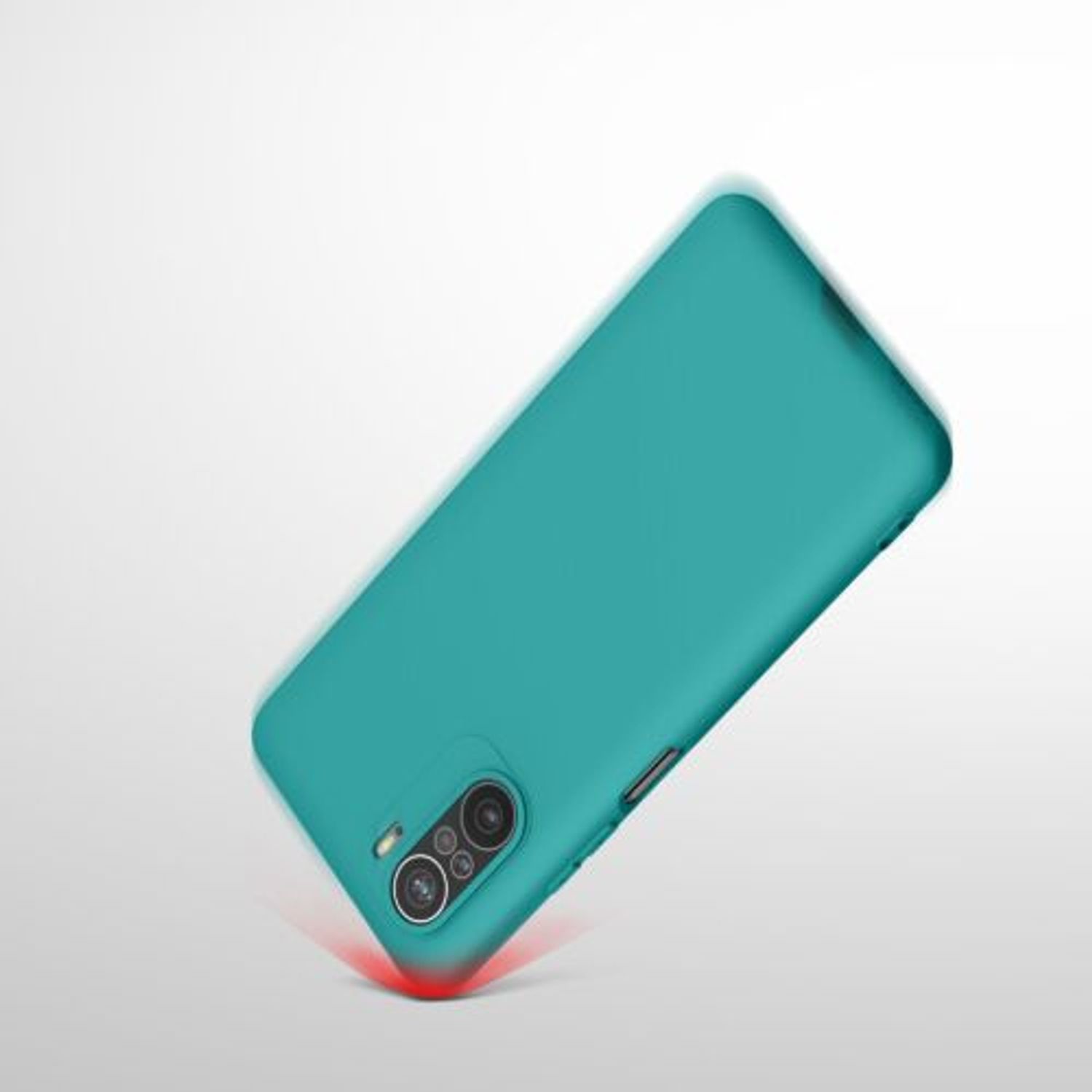 Husa pentru Xiaomi Mi 11i/Poco F3, Silicon, Verde, 54731.57, Kwmobile fotografia produsului View 10 L