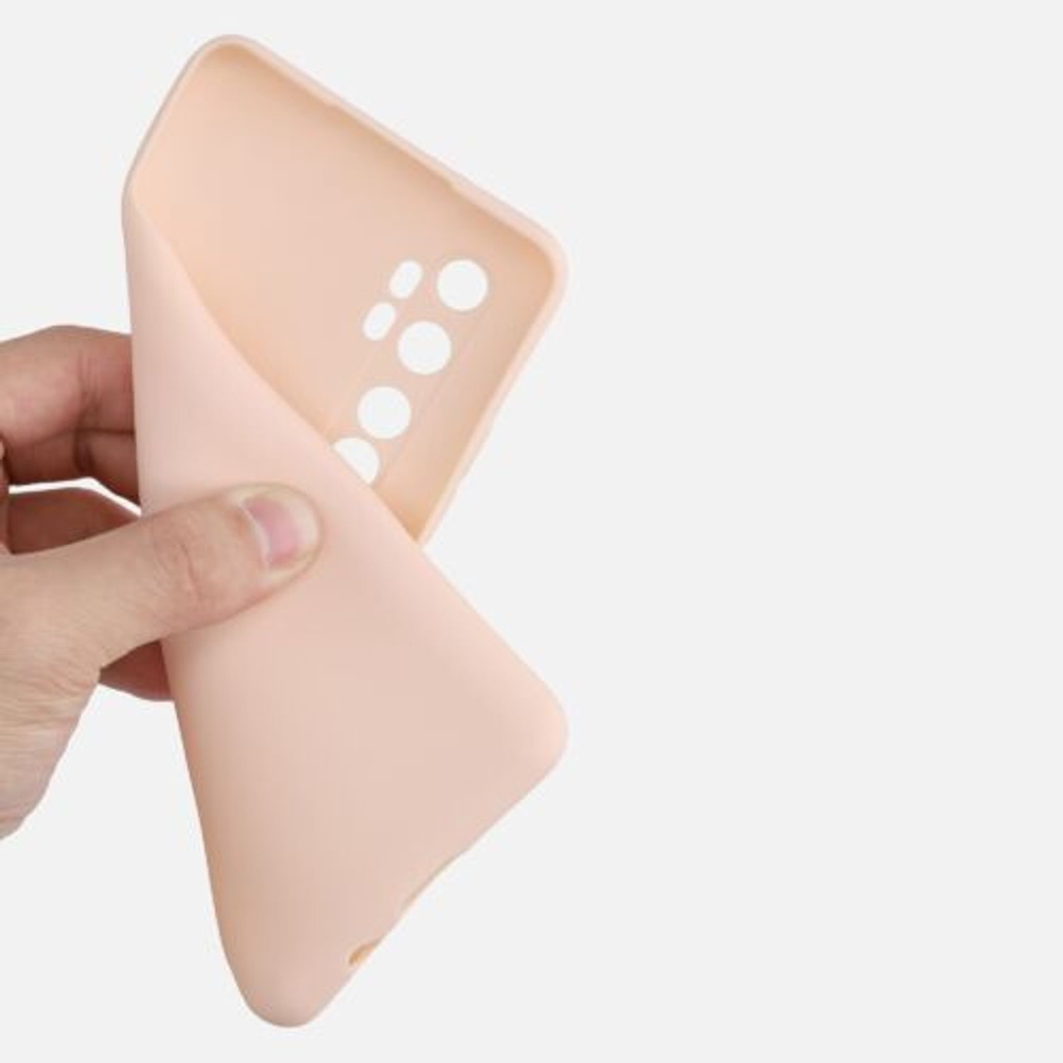 Husa pentru Xiaomi Mi Note 10 Lite, Silicon, Roz, 52443.225, Kwmobile fotografia produsului View 7 L