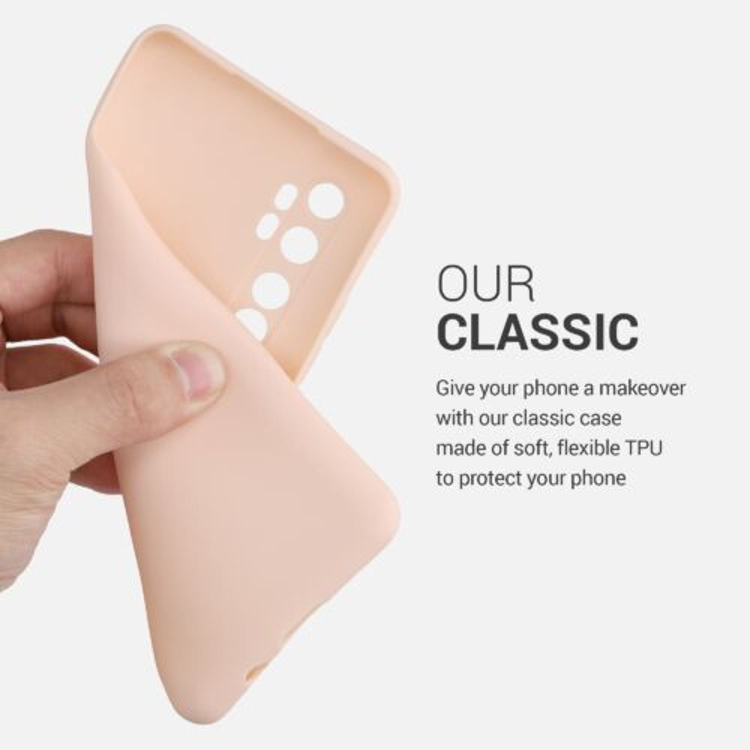 Husa pentru Xiaomi Mi Note 10 Lite, Silicon, Roz, 52443.225, Kwmobile fotografia produsului View 6 L