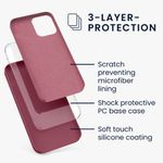 Husa pentru Apple iPhone 12/iPhone 12 Pro, Silicon, Rosu, 52641.160 fotografia produsului View 3 S