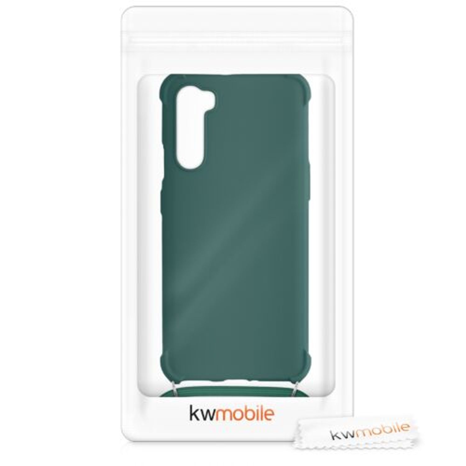 Husa pentru OnePlus Nord, Silicon, Verde, 55677.80, Kwmobile fotografia produsului View 8 L