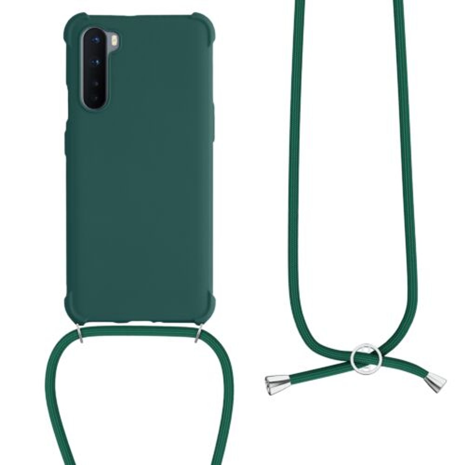 Husa pentru OnePlus Nord, Silicon, Verde, 55677.80, Kwmobile fotografia produsului View 2 L