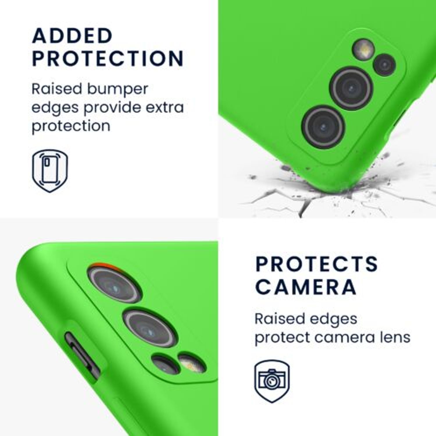 Husa pentru OnePlus Nord 2 5G, Silicon, Verde, 56070.159, Kwmobile fotografia produsului View 15 L