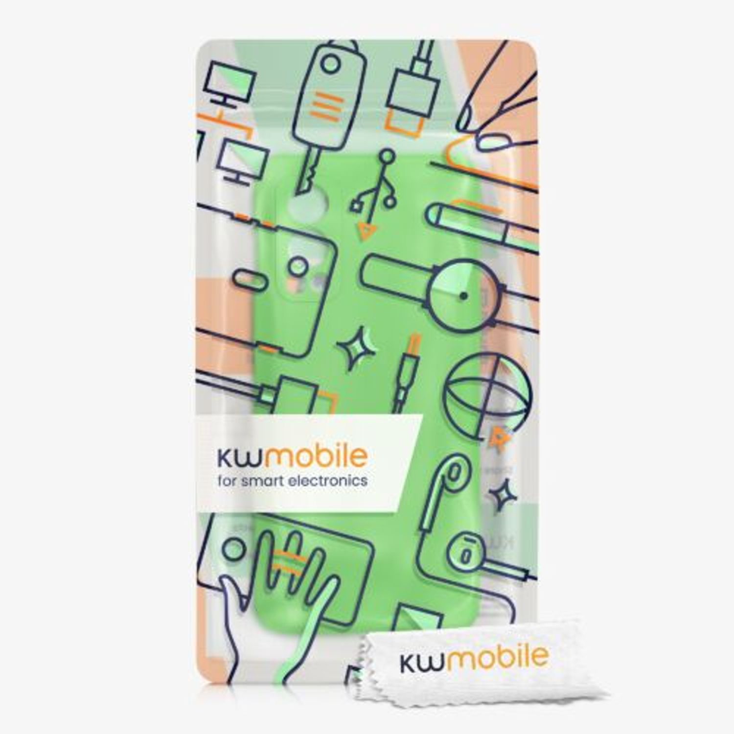 Husa pentru OnePlus Nord 2 5G, Silicon, Verde, 56070.159, Kwmobile fotografia produsului View 12 L