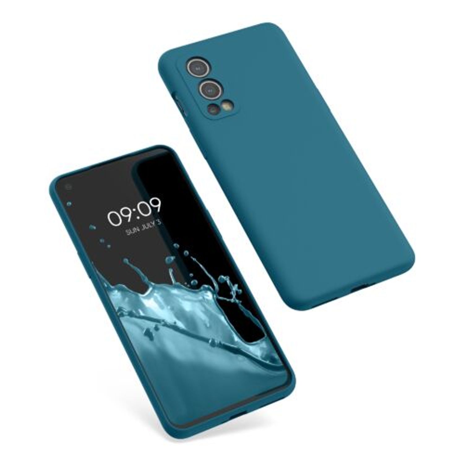 Husa pentru OnePlus Nord 2 5G, Silicon, Verde, 56070.57, Kwmobile fotografia produsului View 2 L