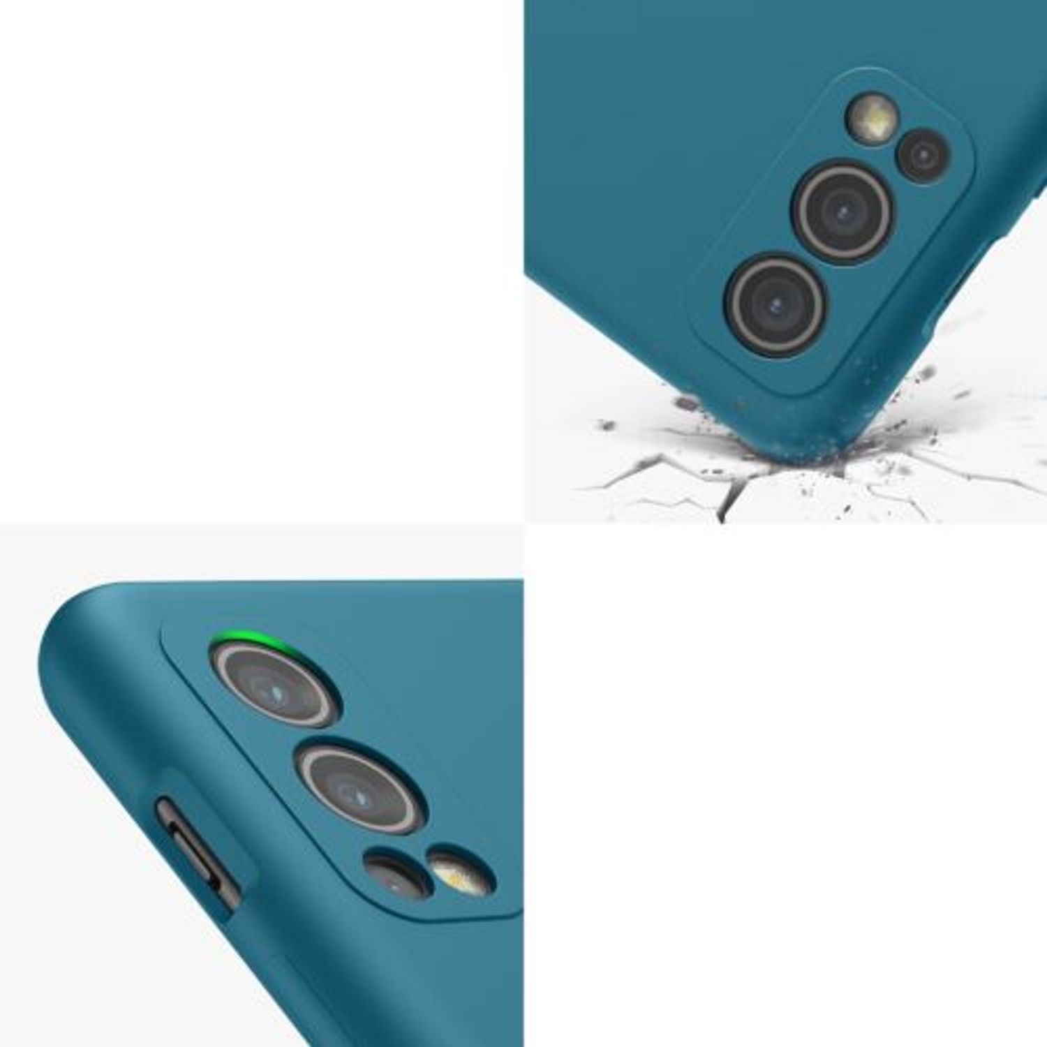 Husa pentru OnePlus Nord 2 5G, Silicon, Verde, 56070.57, Kwmobile fotografia produsului View 8 L