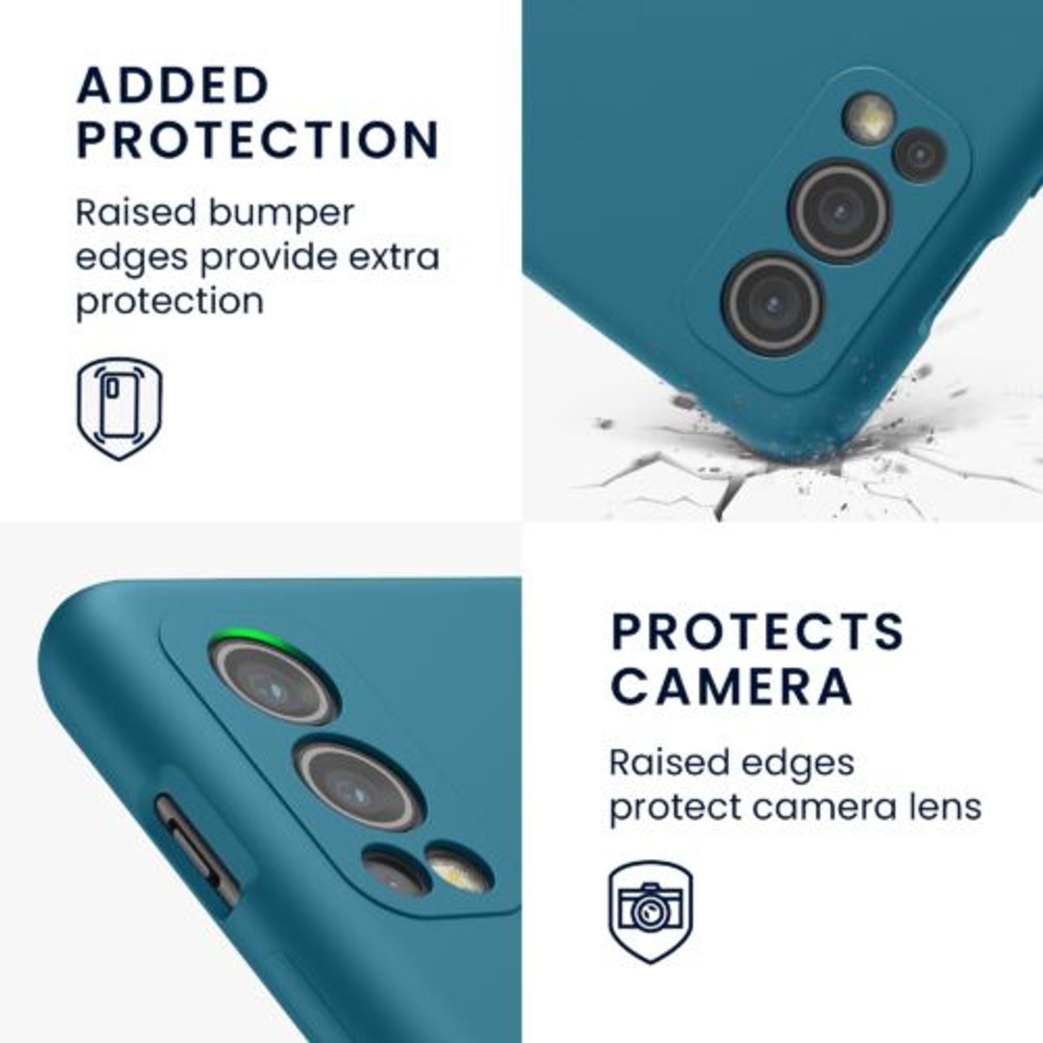 Husa pentru OnePlus Nord 2 5G, Silicon, Verde, 56070.57, Kwmobile fotografia produsului View 4 L