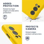 Husa pentru OnePlus Nord 2 5G, Silicon, Galben, 56070.165, Kwmobile fotografia produsului View 4 S