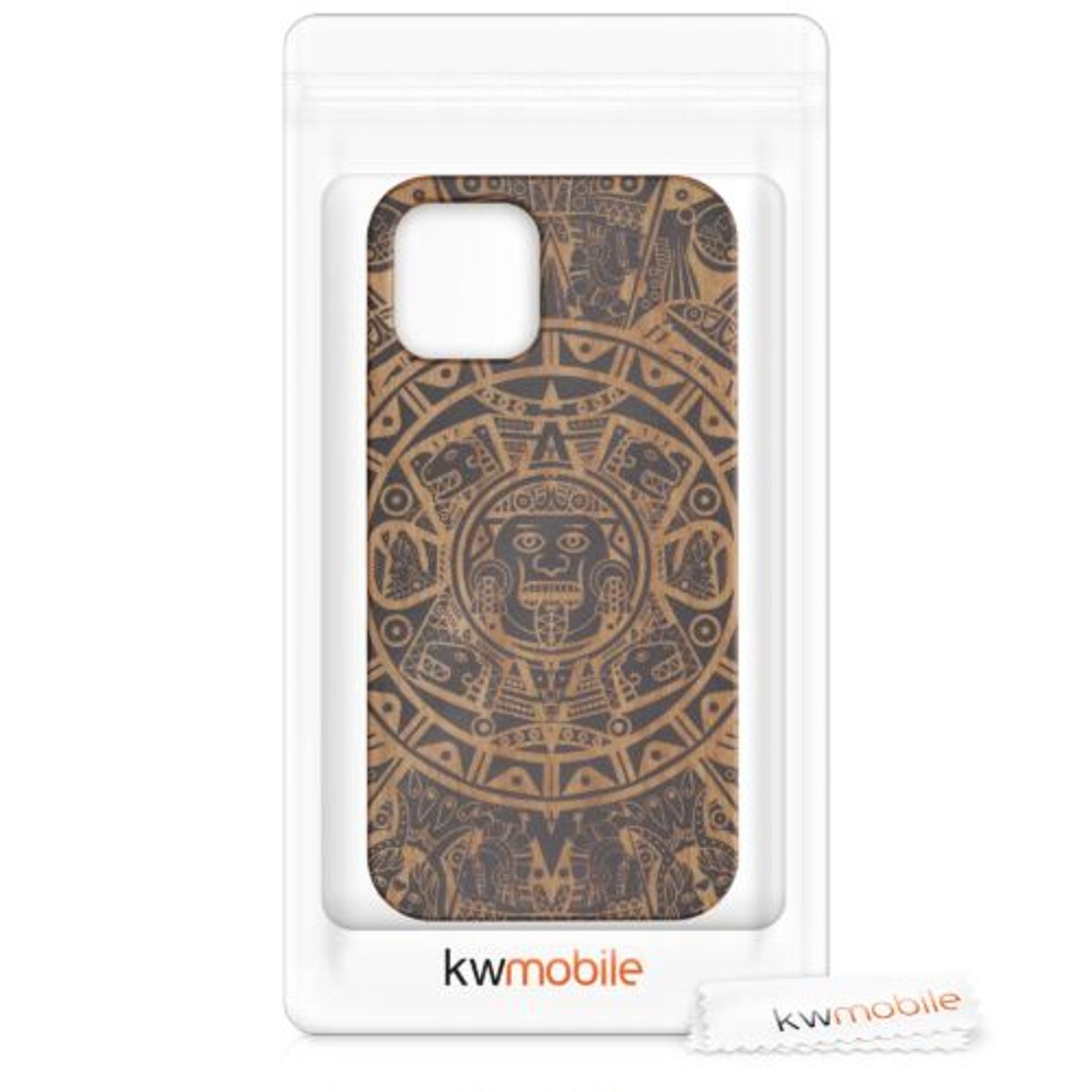 Husa pentru iPhone 12/iPhone 12 Pro, Lemn, Maro, 52734.06 fotografia produsului View 6 L