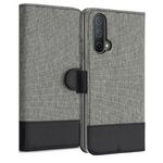 Husa pentru OnePlus Nord CE 5G, Textil, Gri, 56030.22, Kwmobile fotografia produsului View 4 S