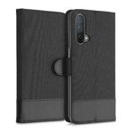 Husa pentru OnePlus Nord CE 5G, Textil, Negru, 56030.73, Kwmobile fotografia produsului View 4 S