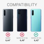 Husa pentru OnePlus Nord CE 5G, Textil, Negru, 56030.73, Kwmobile fotografia produsului View 6 S
