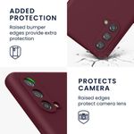 Husa pentru OnePlus Nord CE 5G, Silicon, Rosu, 56069.190, Kwmobile fotografia produsului View 3 S
