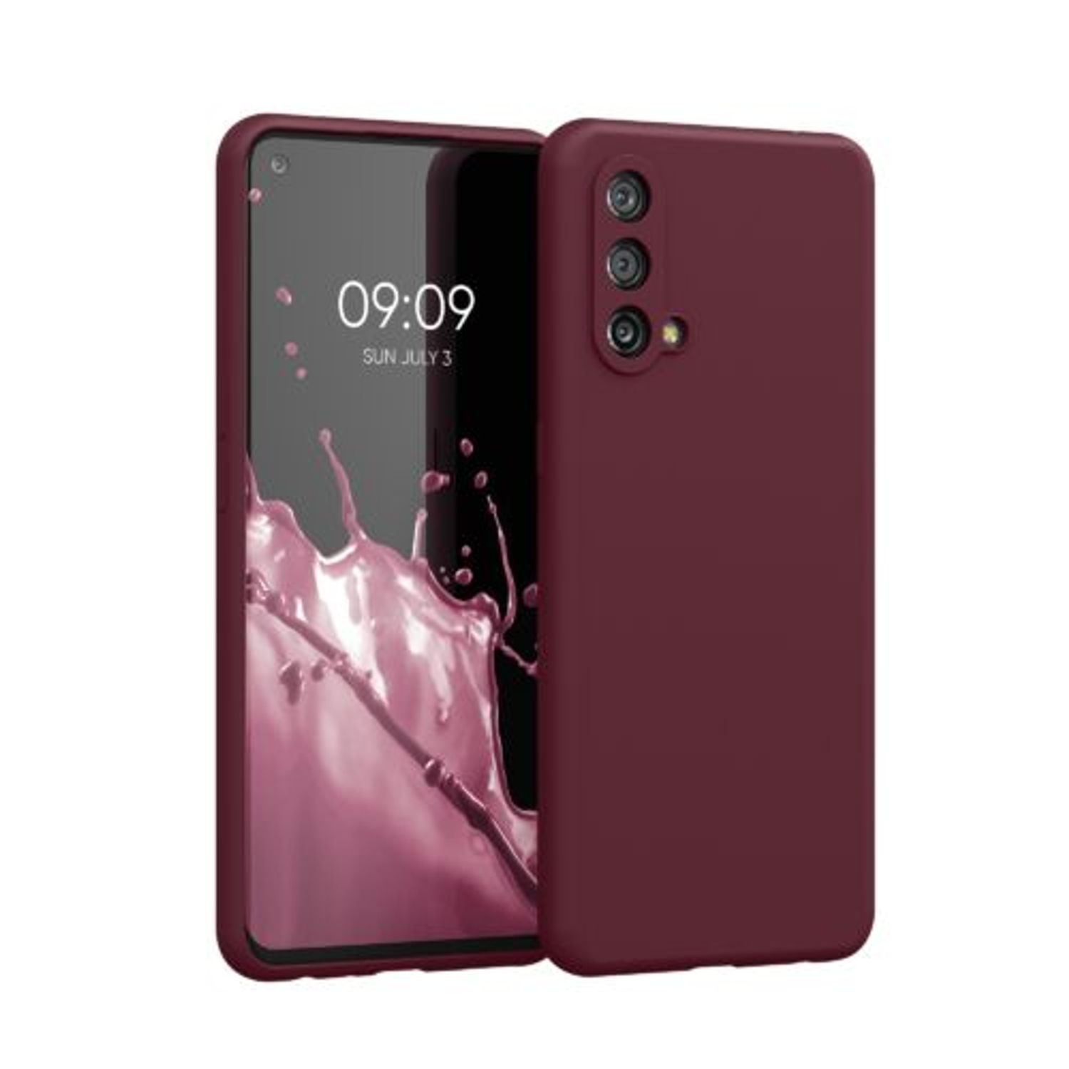 Husa pentru OnePlus Nord CE 5G, Silicon, Rosu, 56069.190, Kwmobile fotografia produsului
