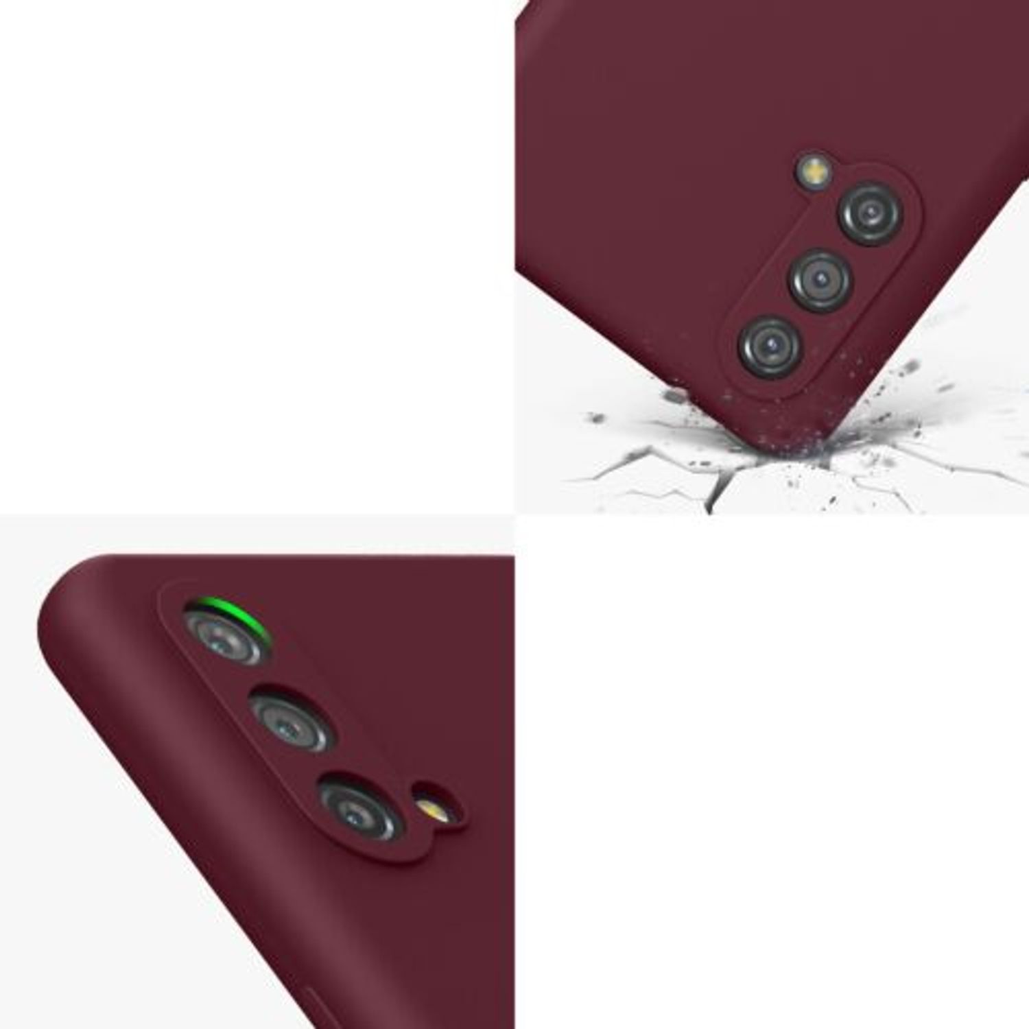 Husa pentru OnePlus Nord CE 5G, Silicon, Rosu, 56069.190, Kwmobile fotografia produsului View 9 L