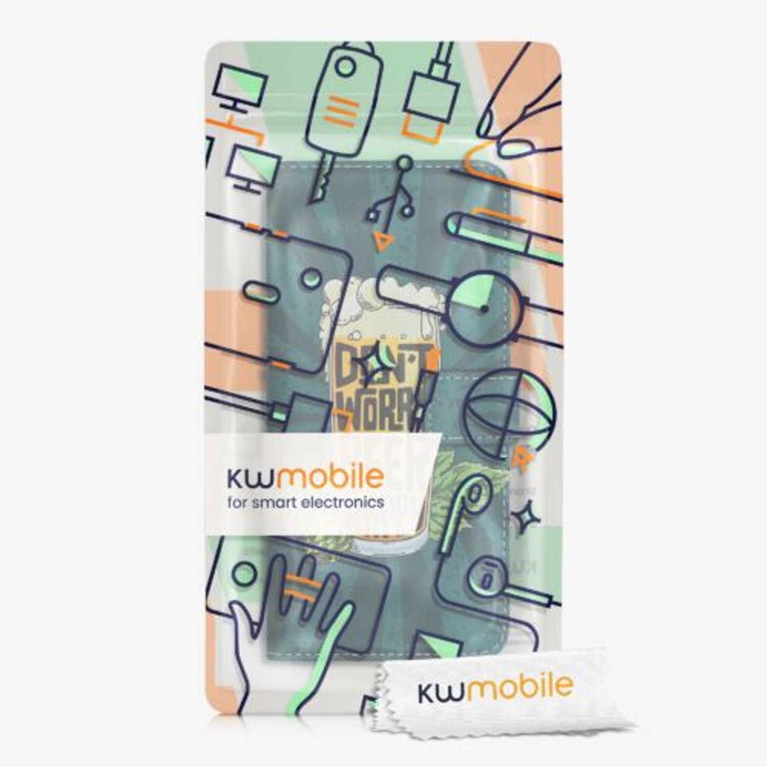 Husa pentru Ulefone Note 7, Piele ecologica, Multicolor, 50688.04, Kwmobile fotografia produsului View 7 L